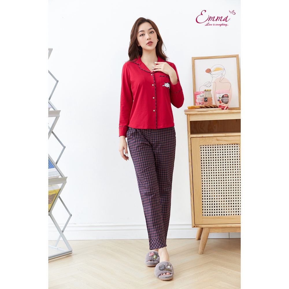 Bộ Đồ Mặc Nhà Áo Cotton, Quần Kate Emma ETCK.21.022.10