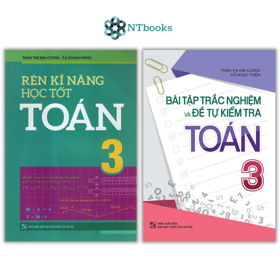 Sách Bài Tập Trắc Nghiệm Và Tự Kiểm Tra Toán 3 + Rèn Kĩ Năng Học Tốt Toán 3