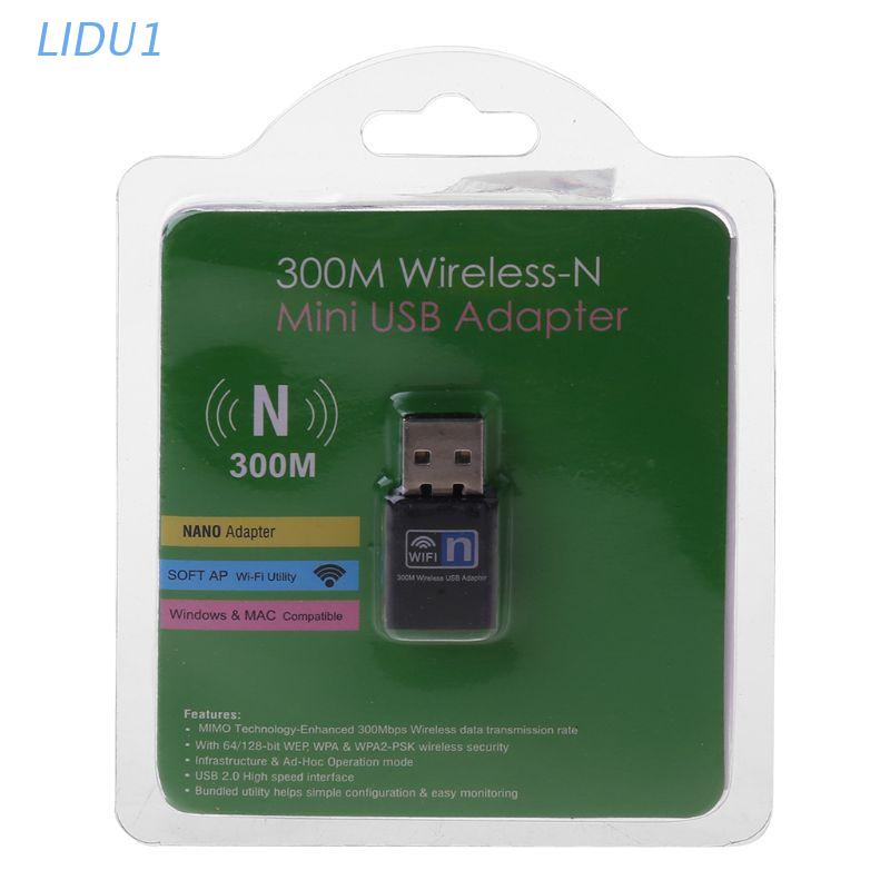 Thiết Bị Nhận Tín Hiệu WiFi Không Dây USB RTL8192 Mini 1 Mini 300Mbps 802.11 n/g/b