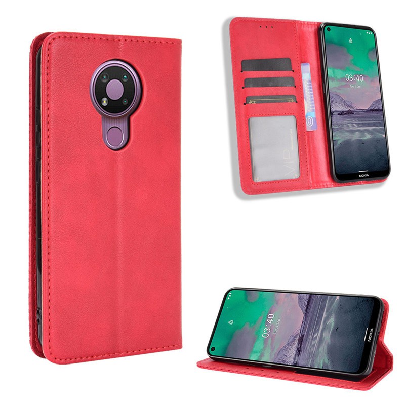 Bao da dạng ví Nokia 5.4, Nokia 3.4, Nokia 2.4, Huawei Y6P có nắp gập, ngăn đựng thẻ ATM tiền tiện lợi cao cấp