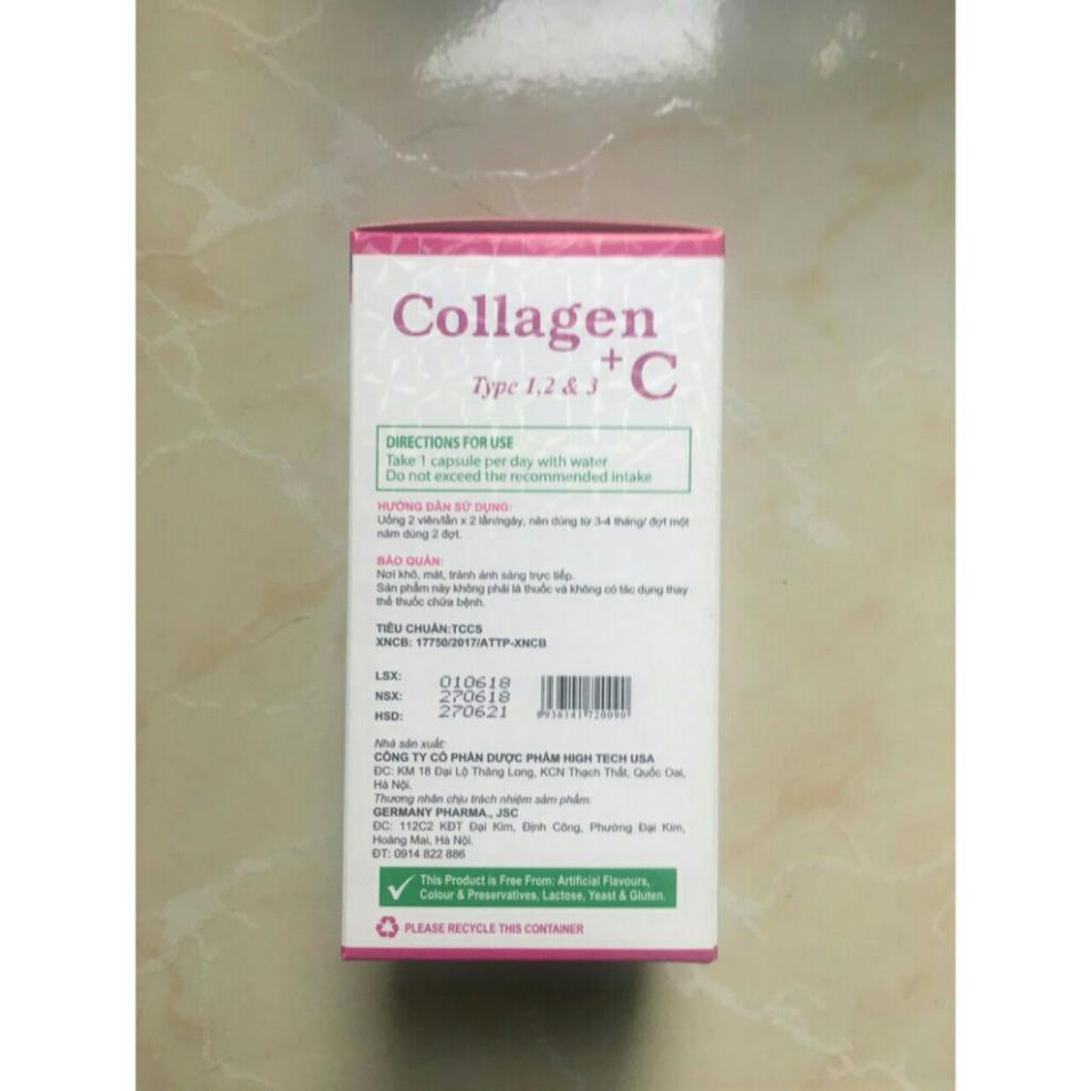 ĐẸP DA, SÁNG DA - COLLAGEN +C-60 viên | Thế Giới Skin Care