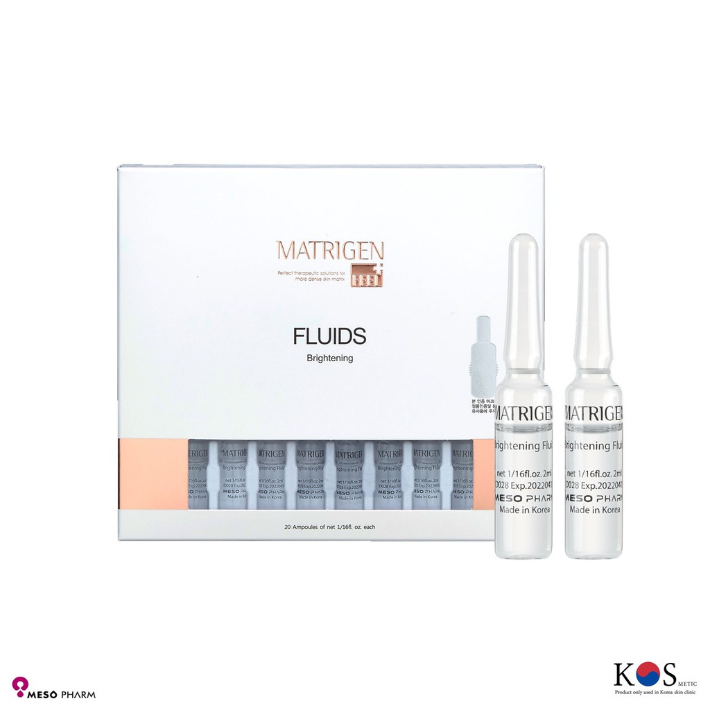 MATRIGEN: BRIGHTENING FLUID 1 HỘP (Chăm sóc da, bản chất, sức khỏe, huyết thanh, sắc đẹp, chất chăm sóc da, chăm sóc da huyết thanh, chất đẹp, Da bị mụn / Làm sạch / Da trẻ trung)