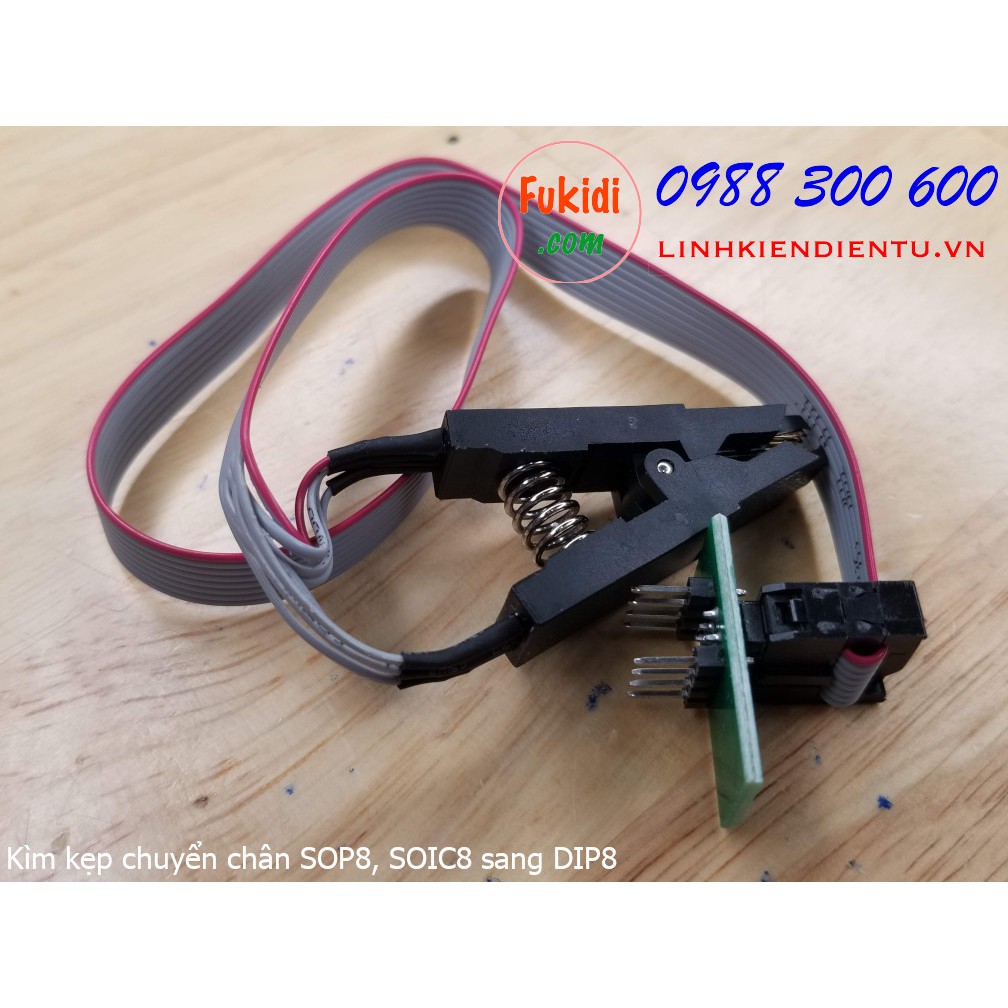 Kìm kẹp chuyển đổi chân đế IC từ SOP8 hoặc SOIC8 sang đế IC DIP8