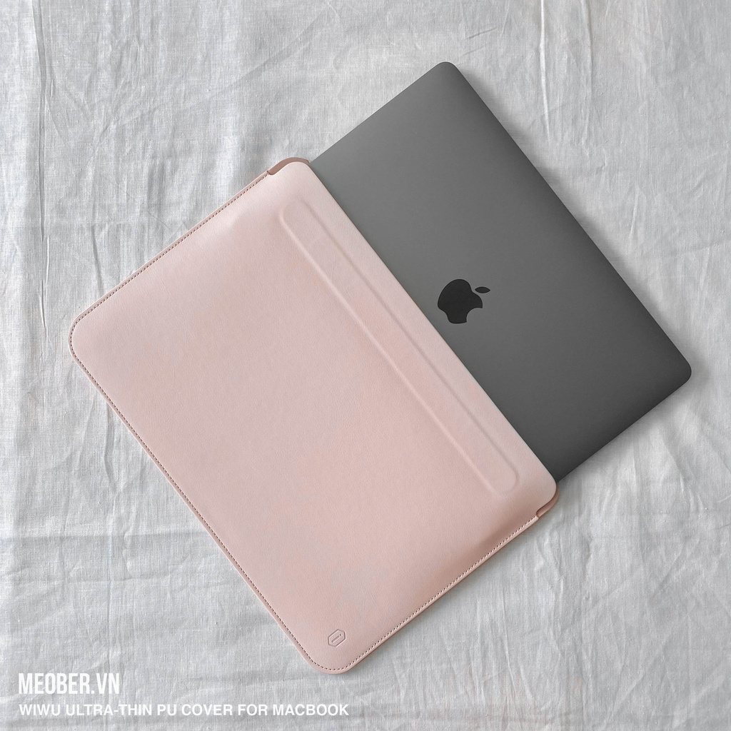 Bao Da laptop chống sốc WIWU Skin Pro II for MacBook 13 - 15inch (Đen/Navy/Hồng/Green)