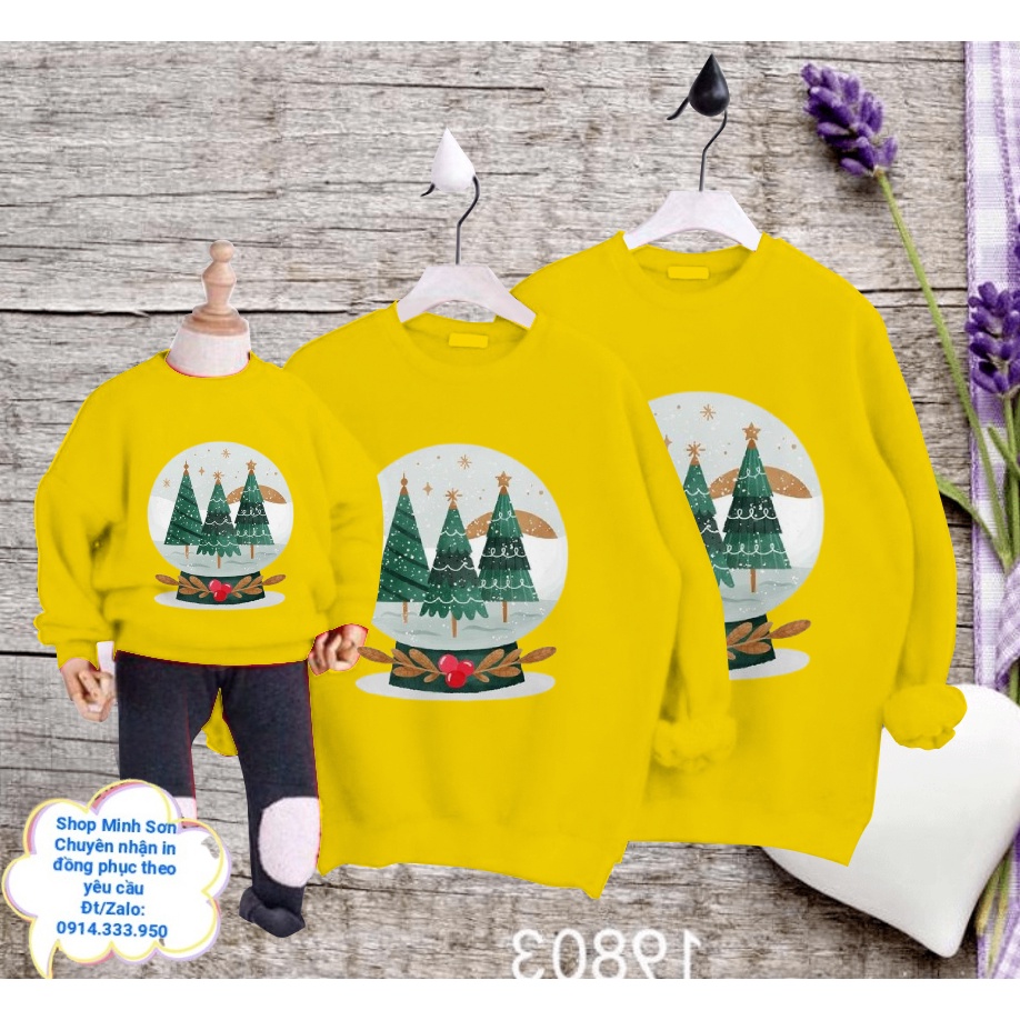 🌲❄️🌲ÁO NỈ GIA ĐÌNH SWEATER CÂY THÔNG NOEL, ÁO NỈ ĐÔI LOẠI 1 ĐỦ MÀU ĐỦ SIZE