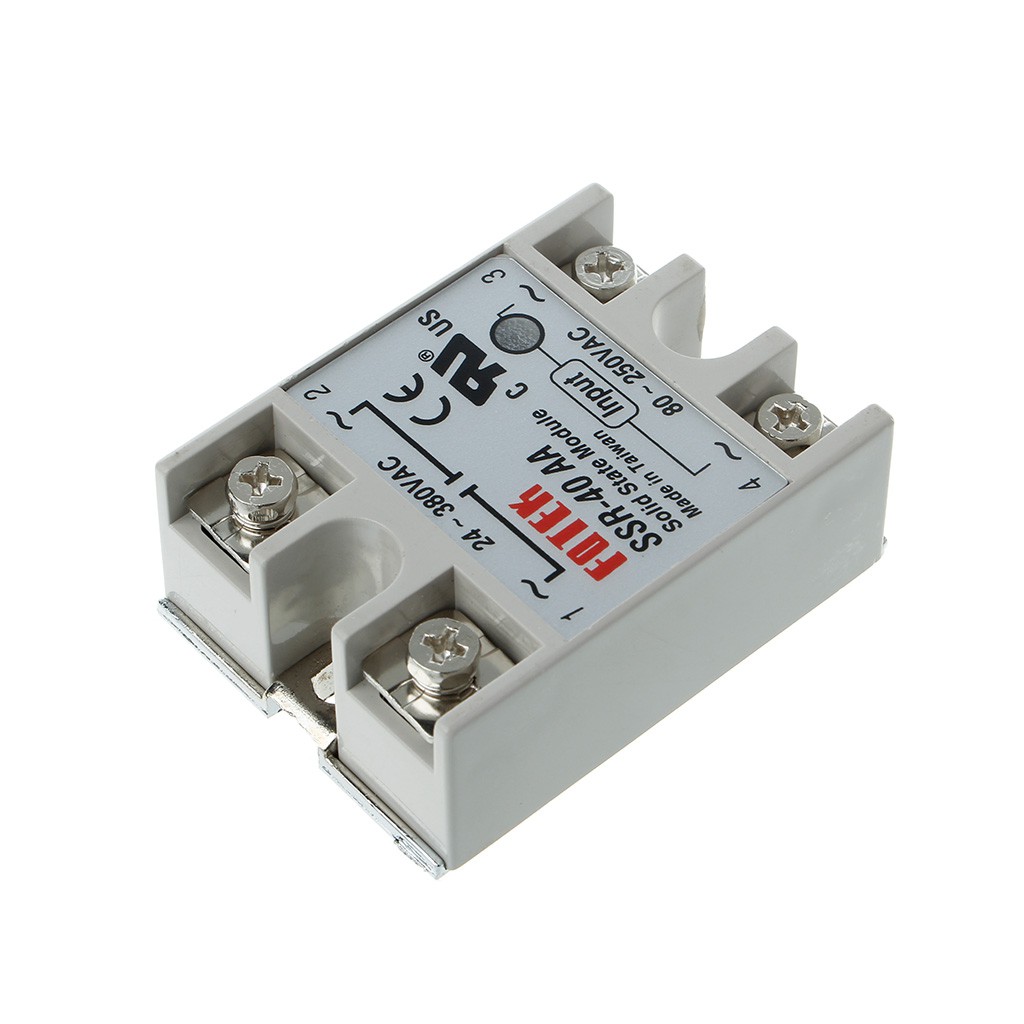 Mô đun rơ le điện ssr-40aa 40A 250V 80-250v DC Input 24-380vac