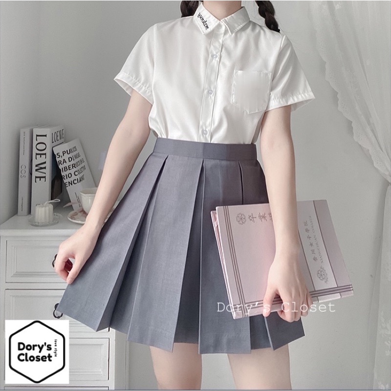 Váy JK xếp ly nếp rộng phong cách Nhật Bản Dory’s Closet