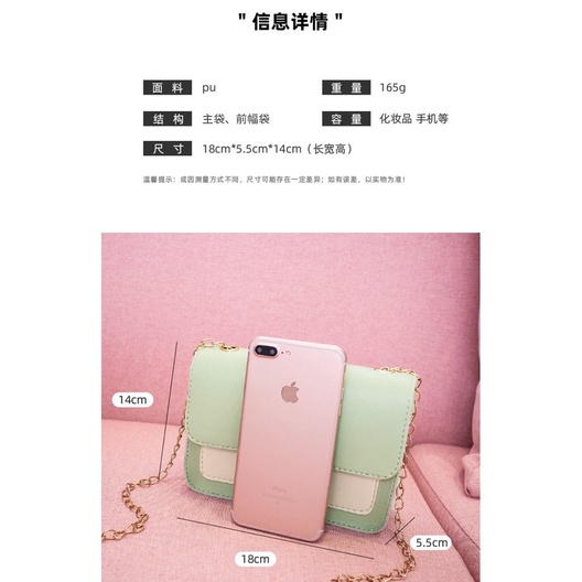 Túi xách nữ, túi xách đeo chéo dây xích khoá thiên nga túi hộp 1 ngăn trẻ trung nhẹ nhàng