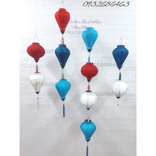 Combo 11 đèn lồng hội an size 20cm trang trí