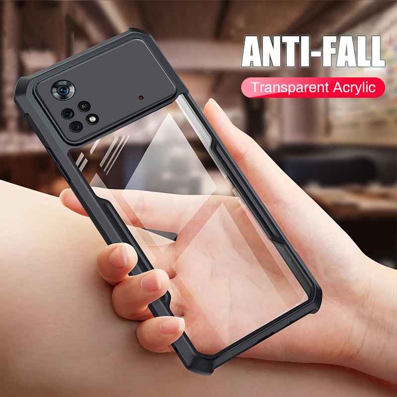 Ốp Điện Thoại Trong Suốt Có Túi Khí Chống Sốc Cho Xiaomi POCO X4 Pro 5G F4 GT C40 M4 Pro 4G