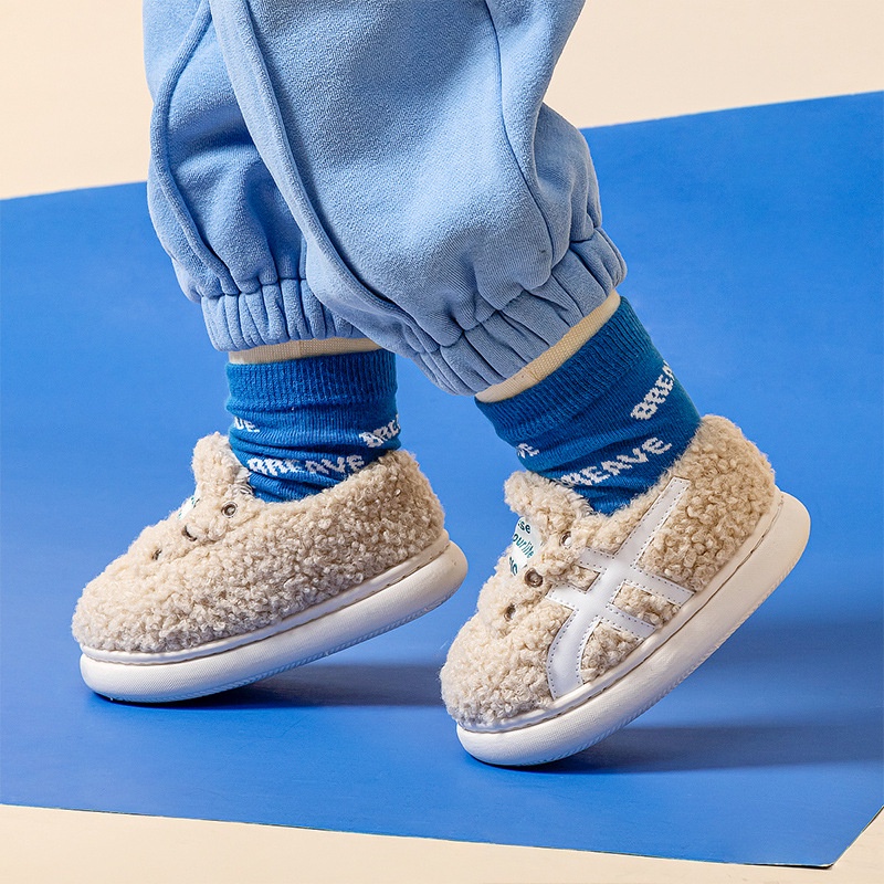 Giày cotton AYUER chống trượt xinh xắn theo phong cách mùa đông cho bé