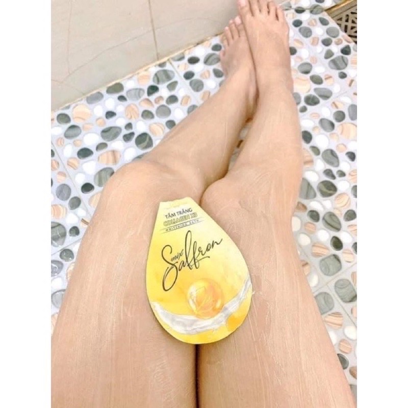 Tắm Trắng Mix Saffron Collagen X3 Luxury Giúp Làm Sạch Và Trắng Da Toàn Thân - Mỹ Phẩm Đông Anh.