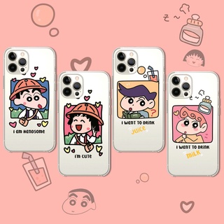 Ốp điện thoại silicon TPU mềm trong suốt hình Crayon Shin-Chan cho Samsung Galaxy Note 20 Ultra 5G/Note 8 9 10+