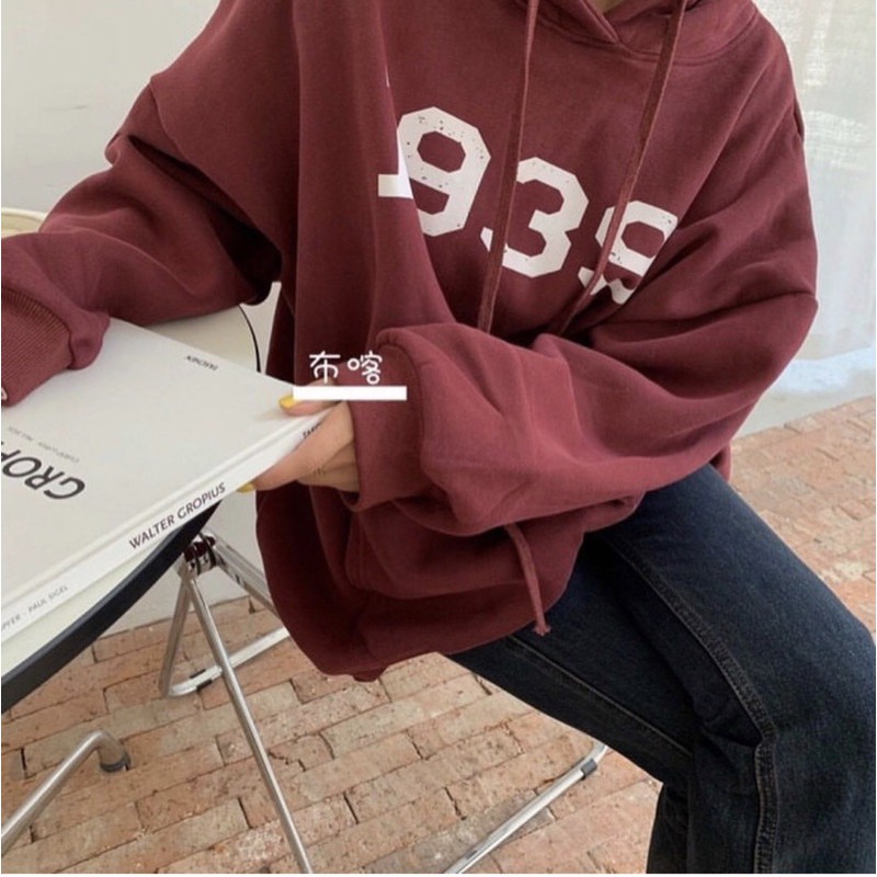 Áo Hoodie nỉ lót bông dày freesize 🤍