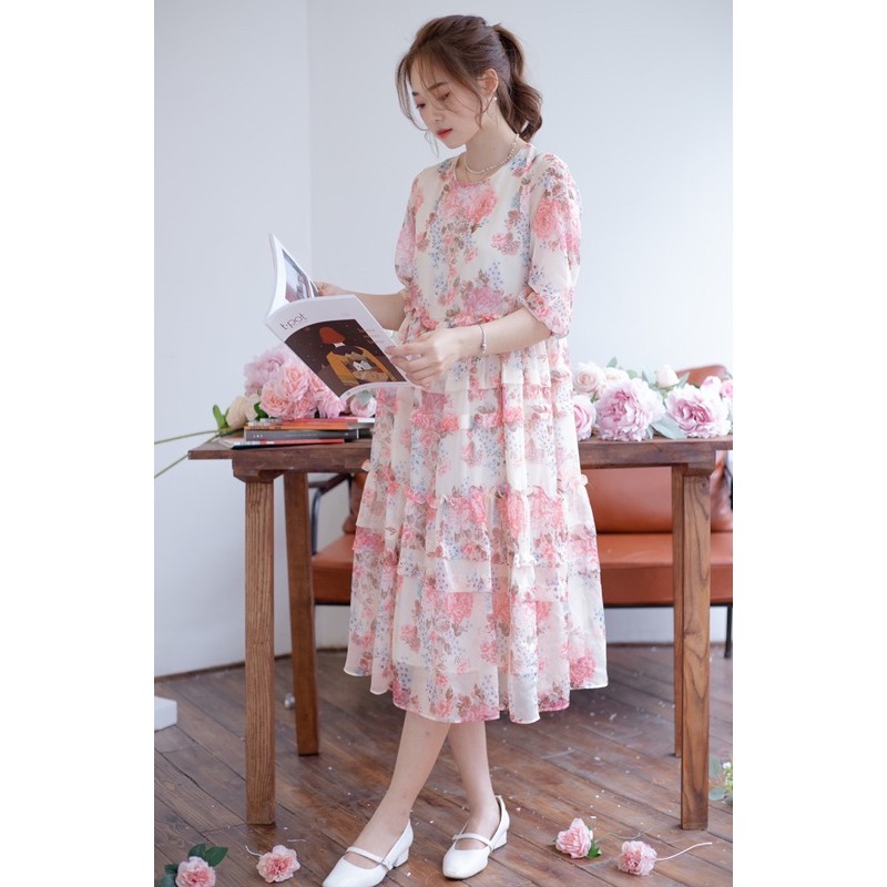 SAKURA DRESS - Váy hoa dáng dài | BigBuy360 - bigbuy360.vn