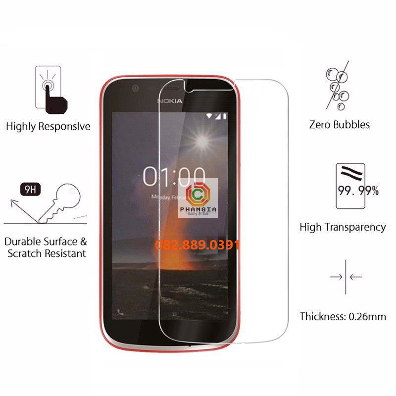Dán cường lực Nokia 1/ 1+ nano dẻo siêu bền siêu đẹp