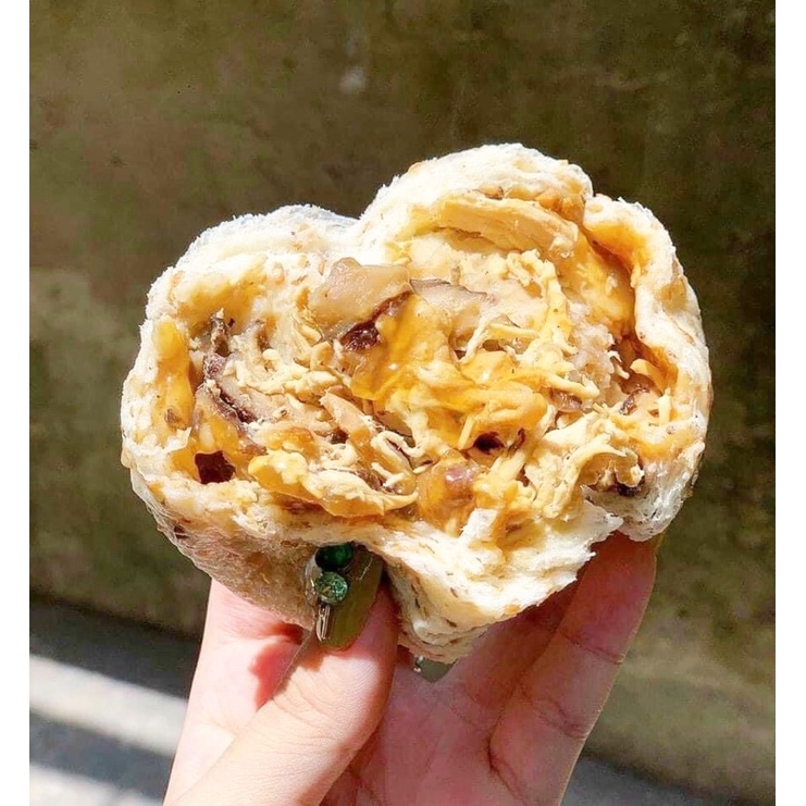 [HỎA TỐC SG] Bánh bao nguyên cám sốt gà nấm rau củ healthy thơm ngon - hộp 4 bánh