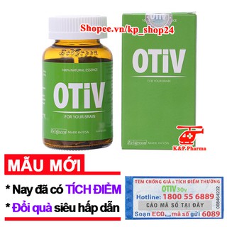 ✅ [TÍCH ĐIỂM] OTiV – Giúp hoạt huyết dưỡng não, bảo vệ hệ thần kinh, ngừa đau nửa đầu, suy giảm trí nhớ, căng thẳng