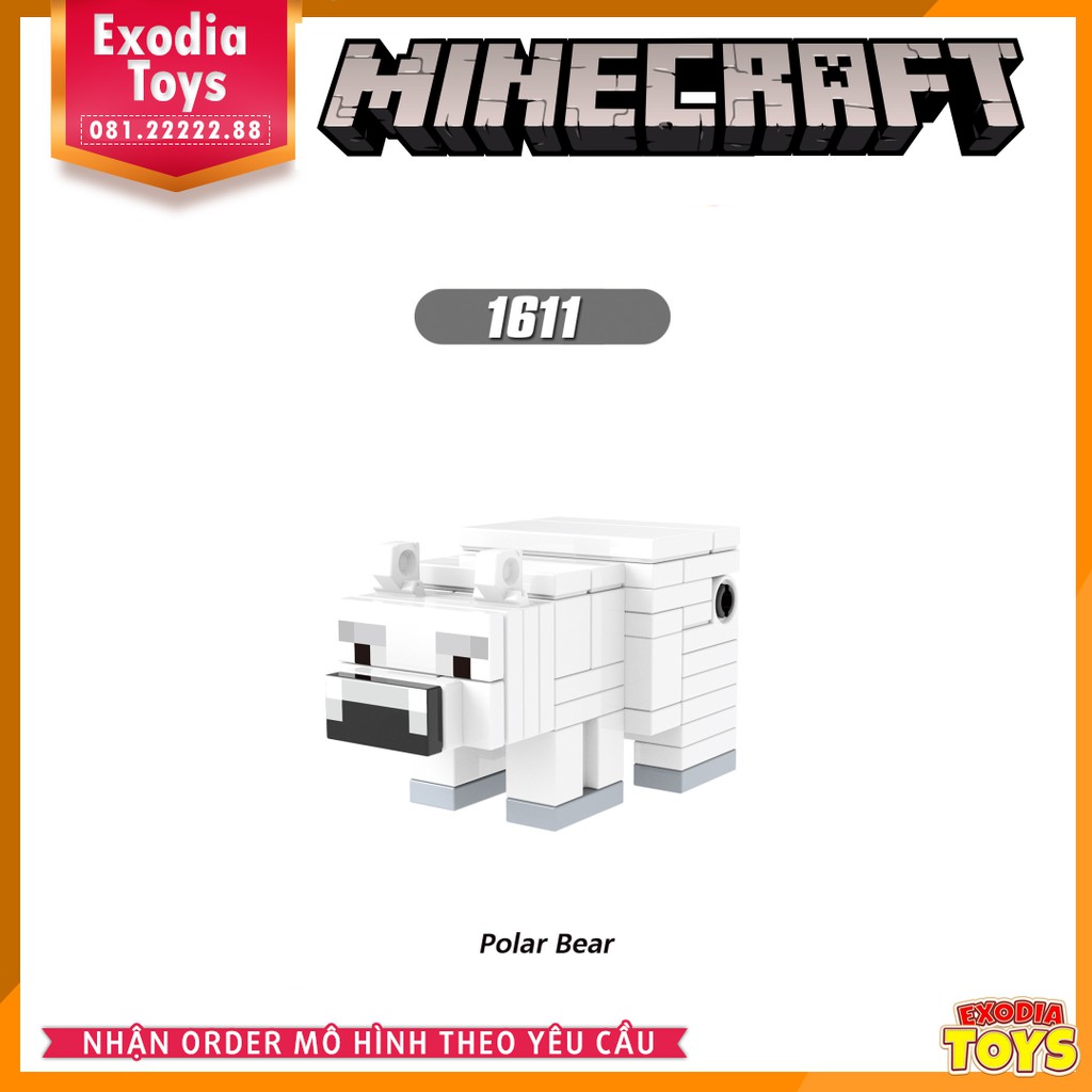 Xếp hình Minifigure nhân vật trò chơi My World Minecraft - Đồ Chơi Lắp Ghép Sáng Tạo - XINH X0301