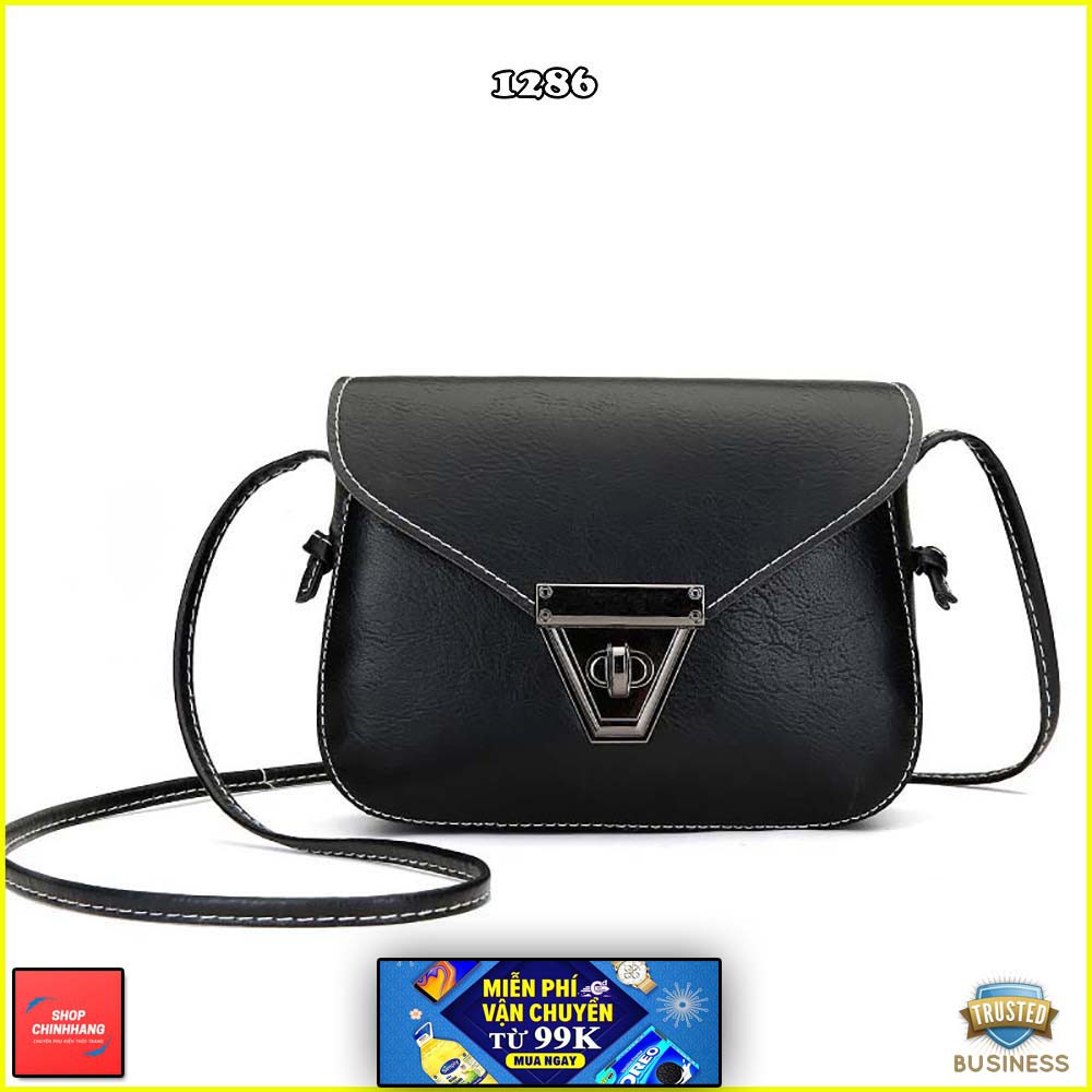 Túi đeo chéo thời trang✨FREESHIP✨túi xách nữ khóa cài dây rời cực cá tính SH1286