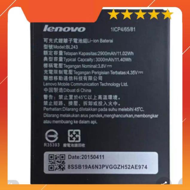Pin zin Lenovo BL 243 cho K3 Note A7000, A7000plus - Bảo hành 6 tháng