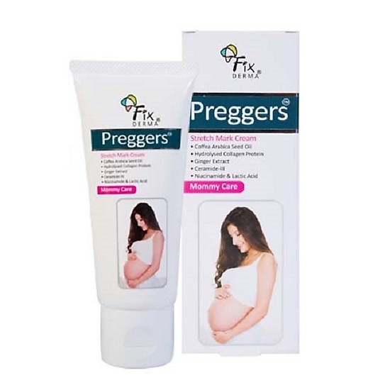 Kem Dưỡng Ẩm, Mềm Da, Mờ Vết Rạn Fixderma Preggers Stretch Mark Cream 60g