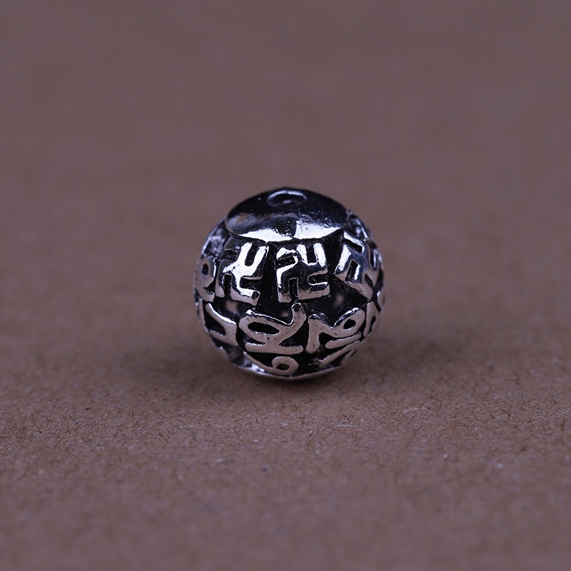 Set 20 Charm bạc Tạng làm handmade - Pháp khí Mật tông - Phật giáo Tây Tạng