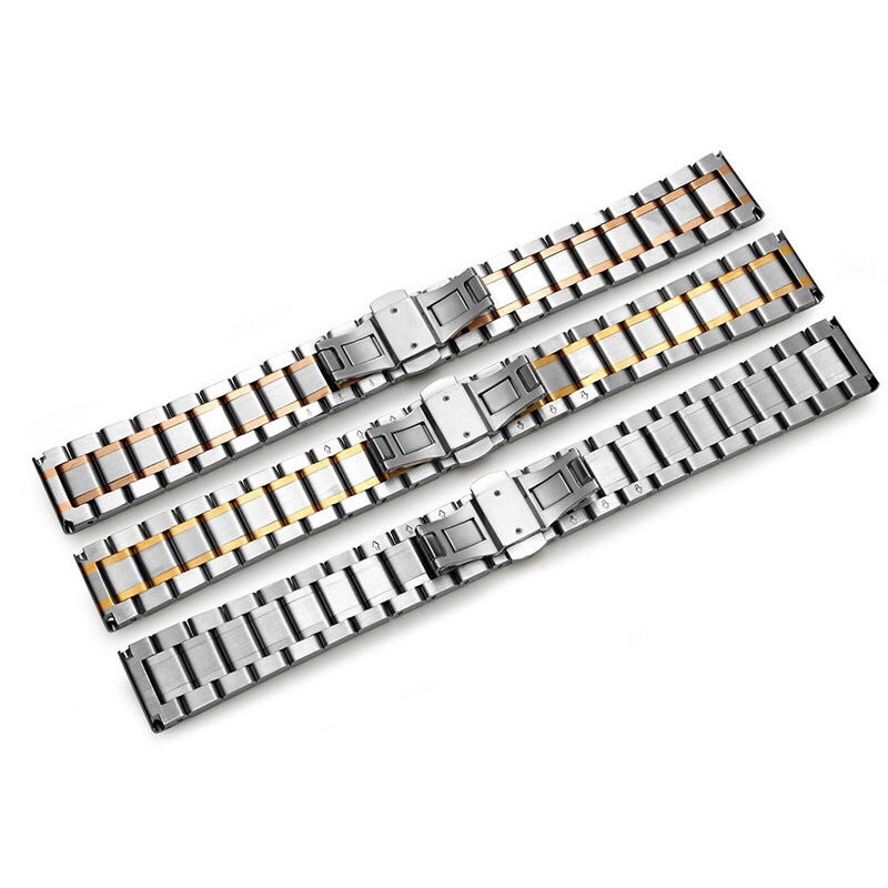 Dây đồng hồ thép đặc thể thao nam size 18 19 20 21 22