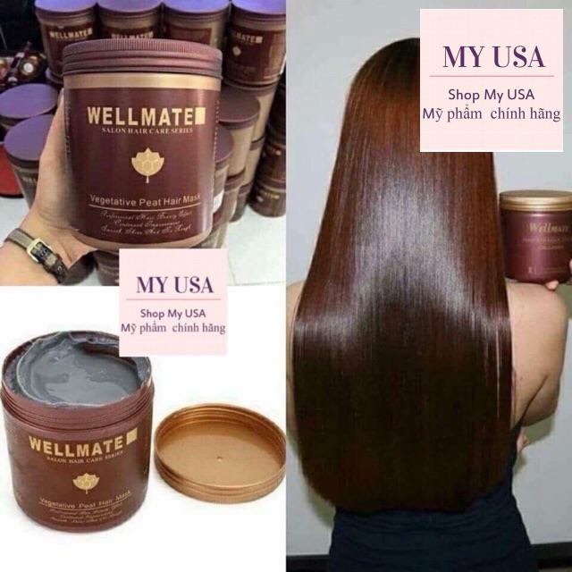 Kem hấp dầu tóc❤️Kem Ủ tóc Wellmate Vegetative Peat Hair Mask 500ml