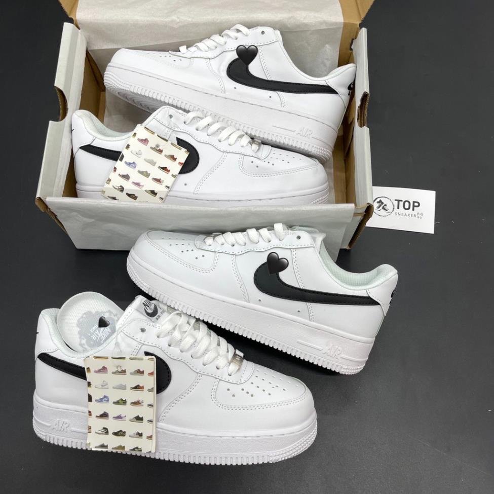 Giày Sneaker AF1 Logo Đen Trắng Giày Thể Thao Nam Nữ Thấp Cổ Full Phụ Kiện