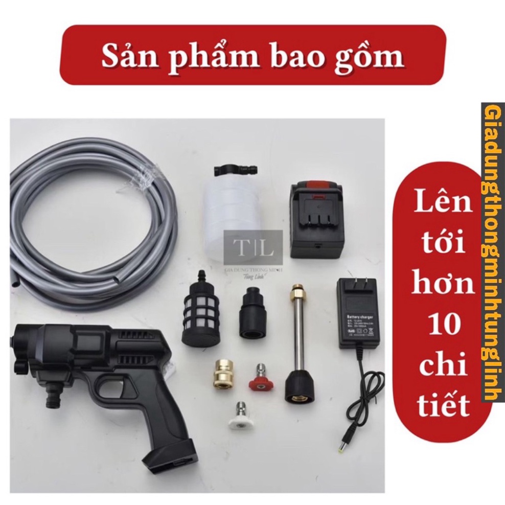 [Xả Hàng ]Máy Tăng sức ép Nước Vòi Phun Rửa Xe - Tăng sức ép nước từ 3 đến 5 lần, 3 hình thức phun linh hoạt, ABS