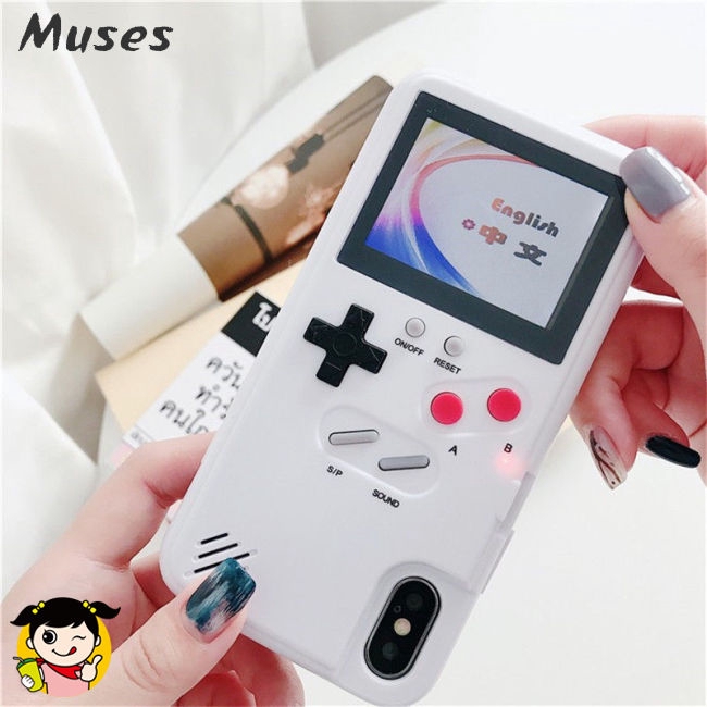 Muse07 Vỏ điện thoại For iPhone6/7/8,6/7/8 Plus,X/Xs,XR,X Max Color Tetris Game Screen Play Retro Case