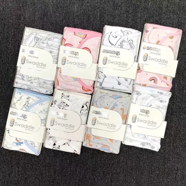 Ủ kén cotton swaddle cao cấp cho bé
