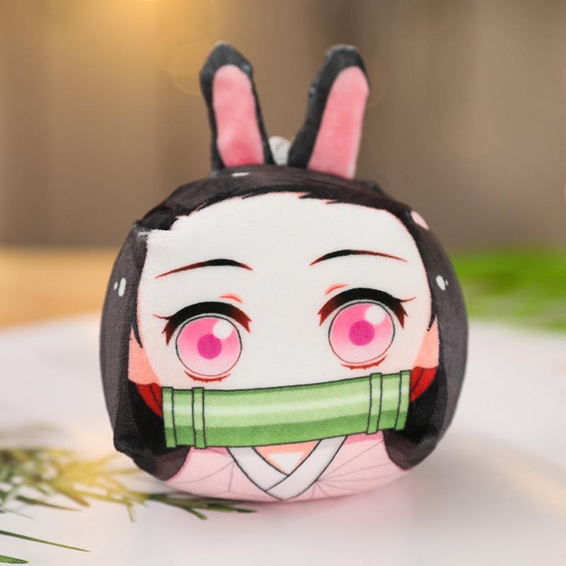 (new) Thú bông móc khóa hình Gối mochi Kimetsu No Yaiba anime chibi