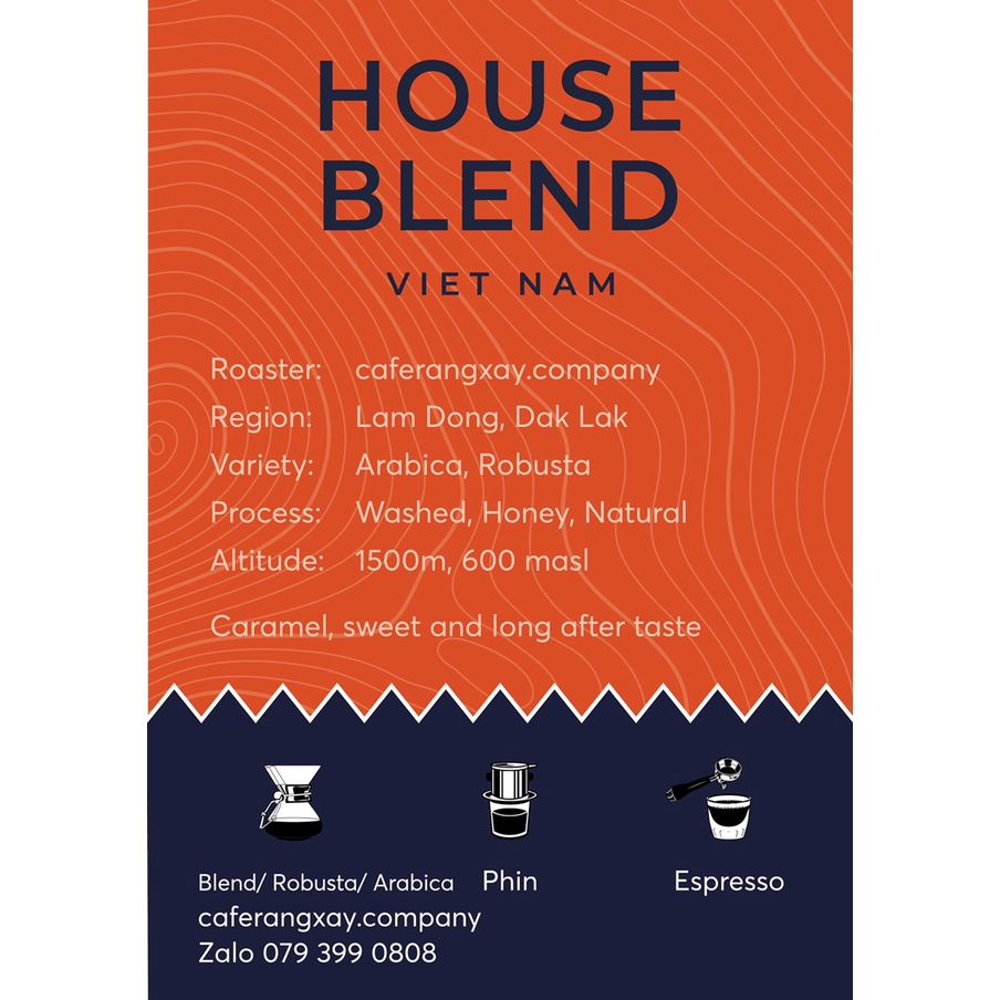 Cà phê Blend Honey Robusta và Arabica Cầu Đất Thượng hạng 500g- Rang Company | BigBuy360 - bigbuy360.vn