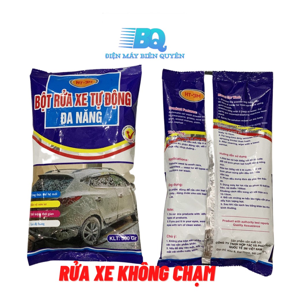 Bột rửa xe không chạm 3M, bọt tuyết tự động đa năng, công nghệ tiên tiến ITALY, hàng Việt Nam chất lượng cao