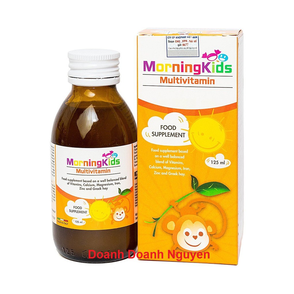 Siro Bổ Sung Vitamin Cho Trẻ Morningkids Multivitamin 125Ml - bổ sung  vitamin và khoáng chất ,tăng cường sức đề kháng