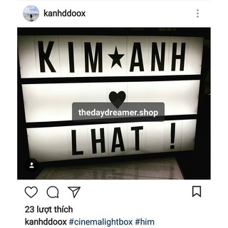 Đèn Cinema Lightbox A4 (có video hướng dẫn)