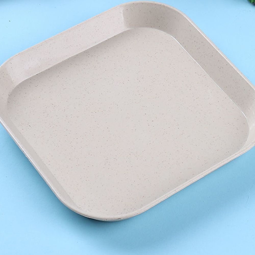 Khay đựng trái cây/thực phẩm hình vuông bằng lúa mạch sáng tạo dễ thương