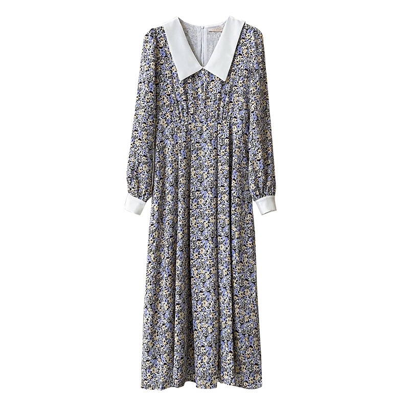 Đầm Maxi Dài Tay In Họa Tiết Xinh Xắn Dành Cho Nữ