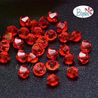 Pha lê Tiệp 6mm đỏ light siam (20v)