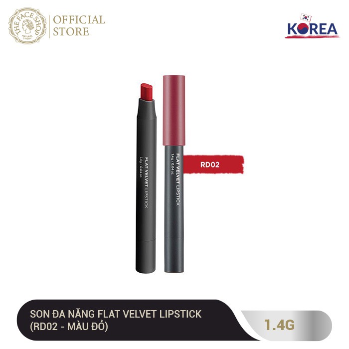[Mã FMCGM100 - 10% đơn 500K] Bộ Trang Điểm Đa Năng TheFaceShop (Kem Nền Inklasting 8ml+8g, Bông Mút,Son Flat Velvet1.4G) | BigBuy360 - bigbuy360.vn