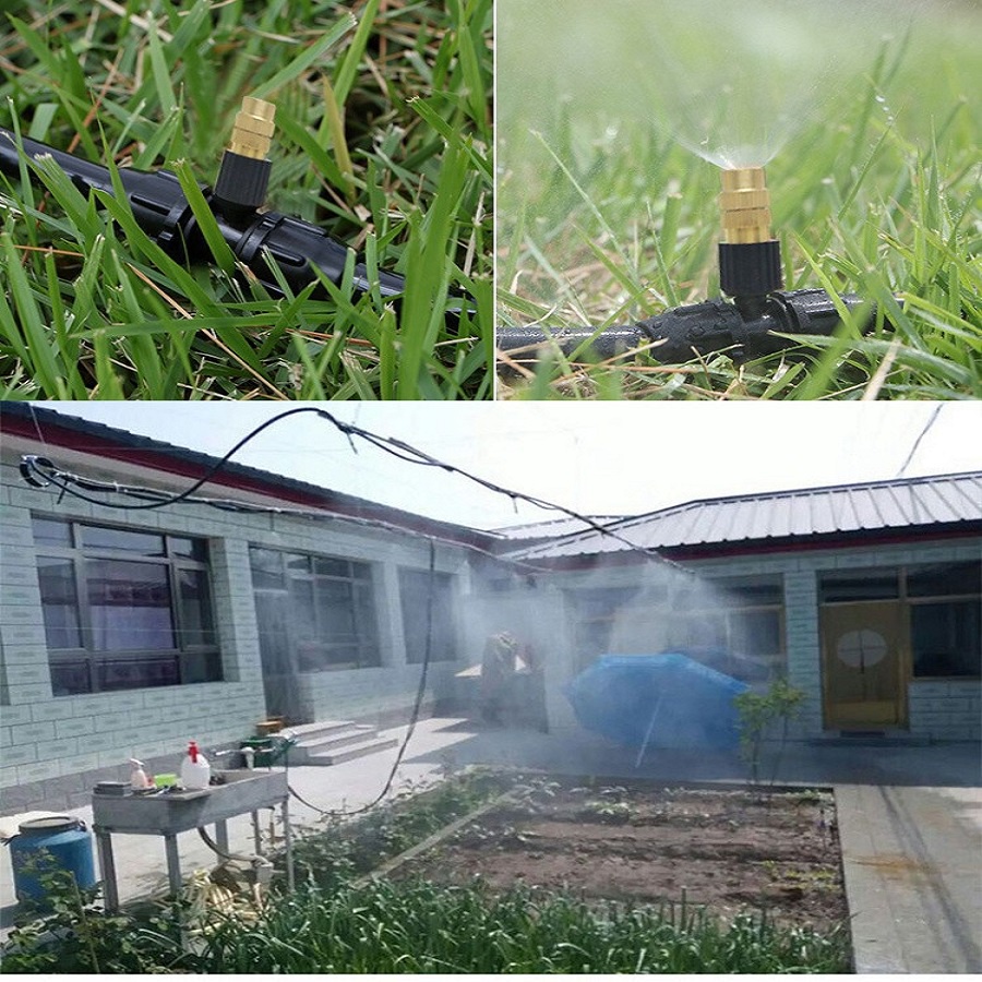 Bộ KIT Phun Sương Tưới Cây Tự Động gồm 20 Béc Bằng Đồng Cao Cấp kèm 25m Dây