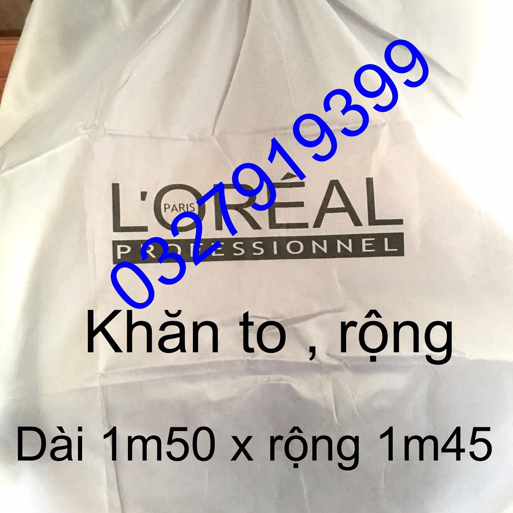 ✅Freeship✅ áo choàng cắt tóc , khăn choàng cắt tóc LOREAL ( khăn to 1m50 x 1m45 )