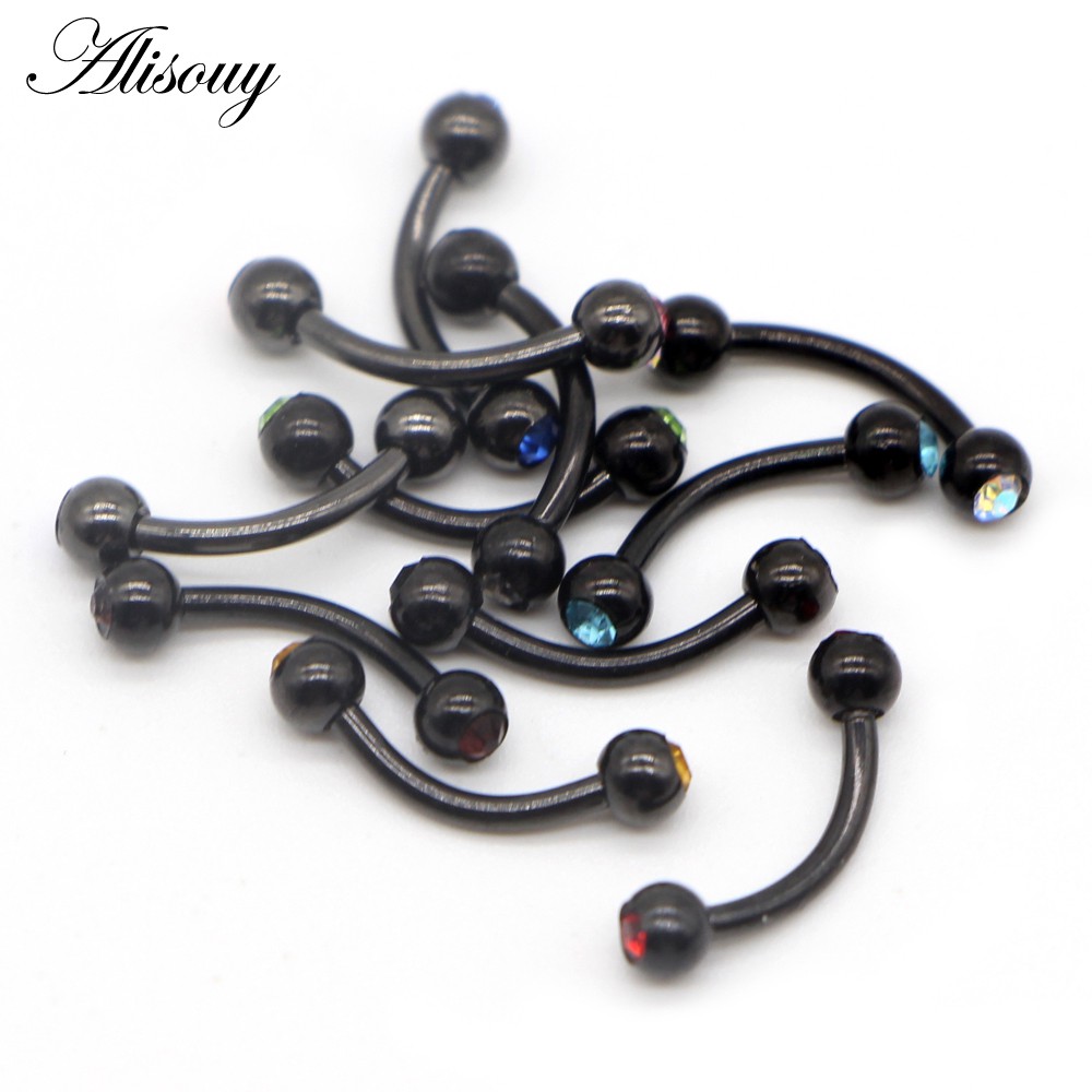 Alisouy 1 Khuyên Xỏ Cơ Thể / Lông Mày / Môi Bằng Thép 316l Cho Nam / Nữ