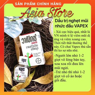 Dầu thông mũi Vapex HR Bayer - Thái Lan