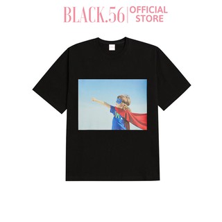 Áo thun nữ Acme de la vie SUPERMAN , áo thun dáng rộng tay lỡ unisex , BLACK56 M52