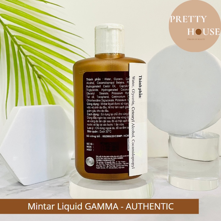 Dầu gội Mintar Liquid Shampoo Gamma ngăn nấm, gàu, vảy nến