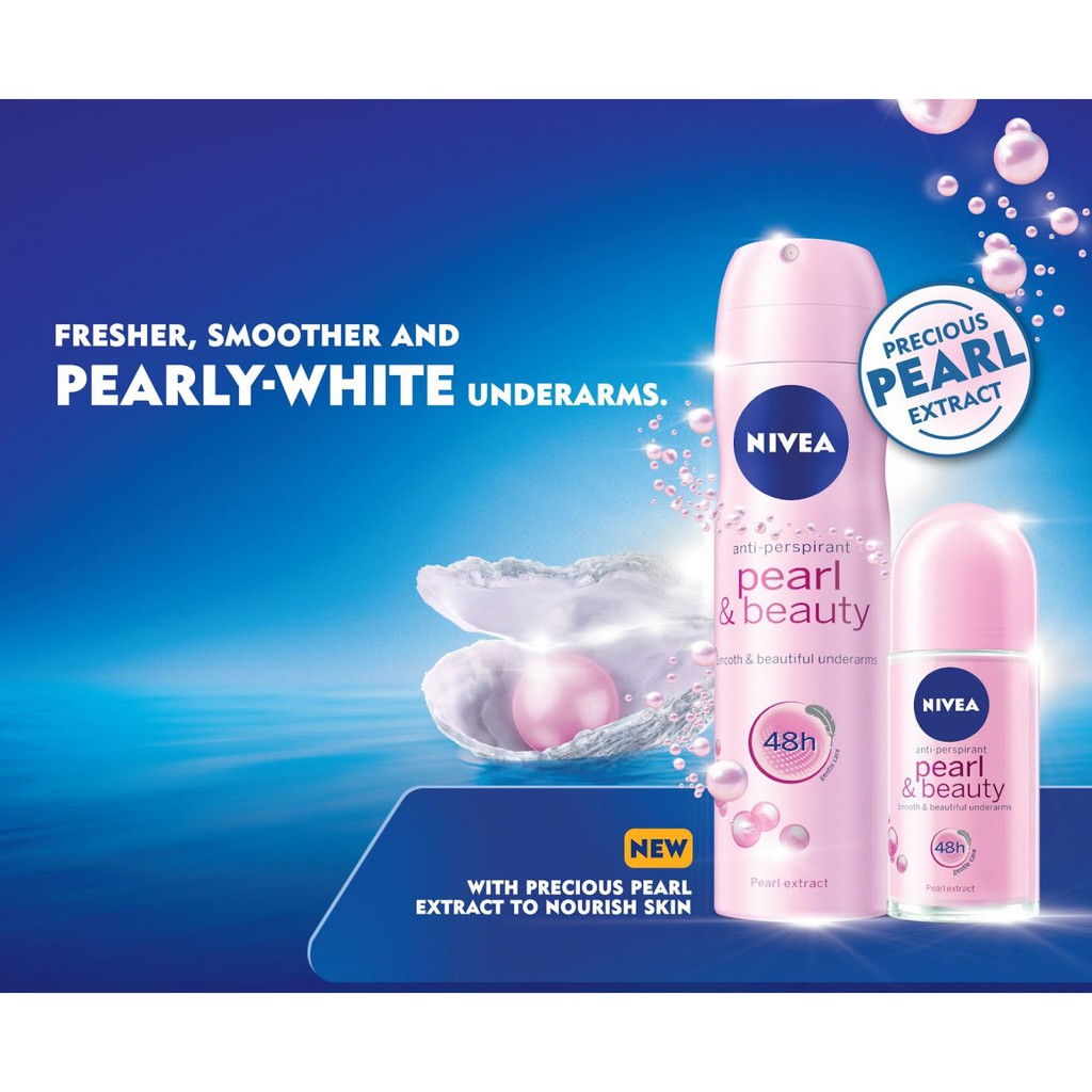 Xịt Ngăn Mùi Nữ Ngọc Trai Nivea Pearl & Beauty 150ml