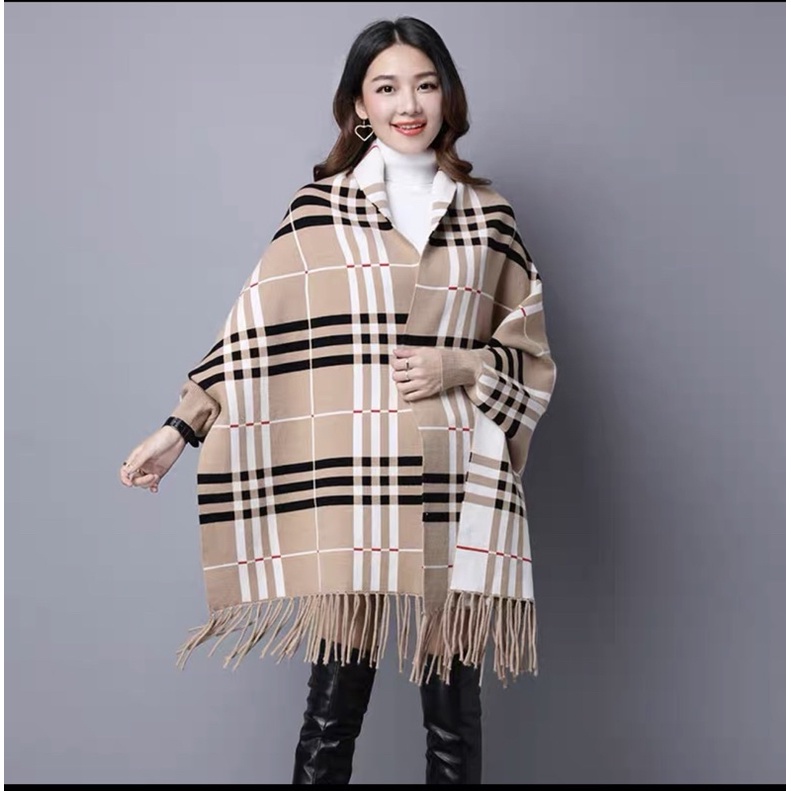 Áo len kiểu khăn choàng